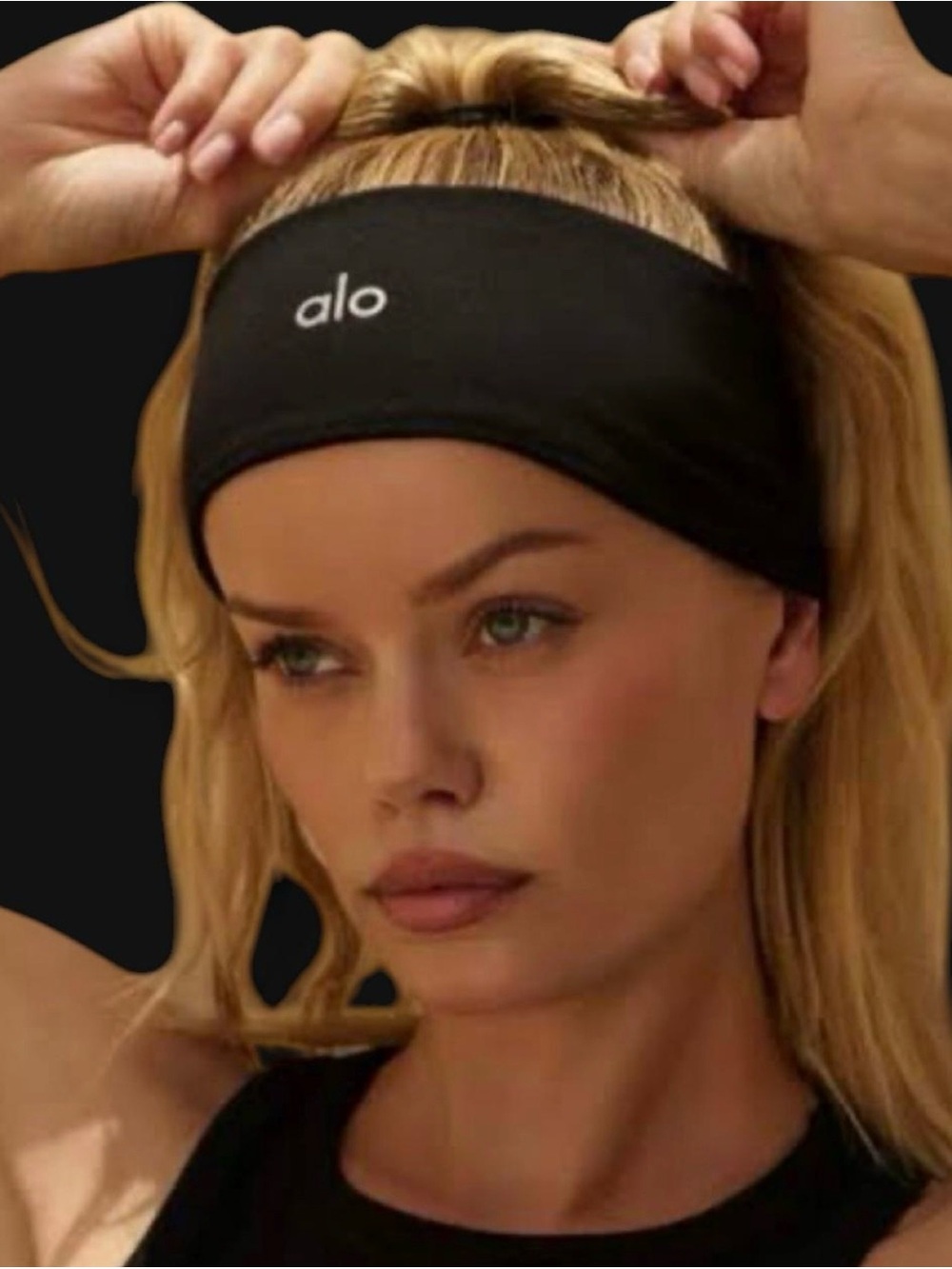 ALO Yoga Black Headband - Women's Athletic Hairband